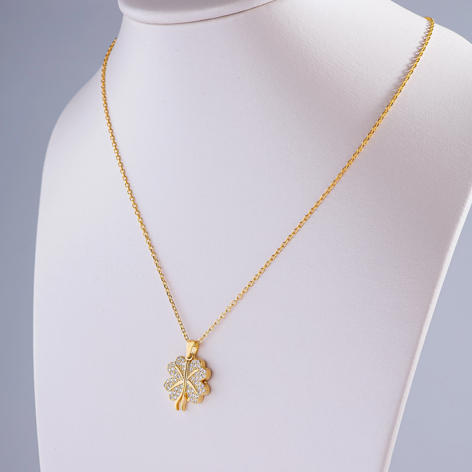 Jawhar Gold Plated Silver Necklace