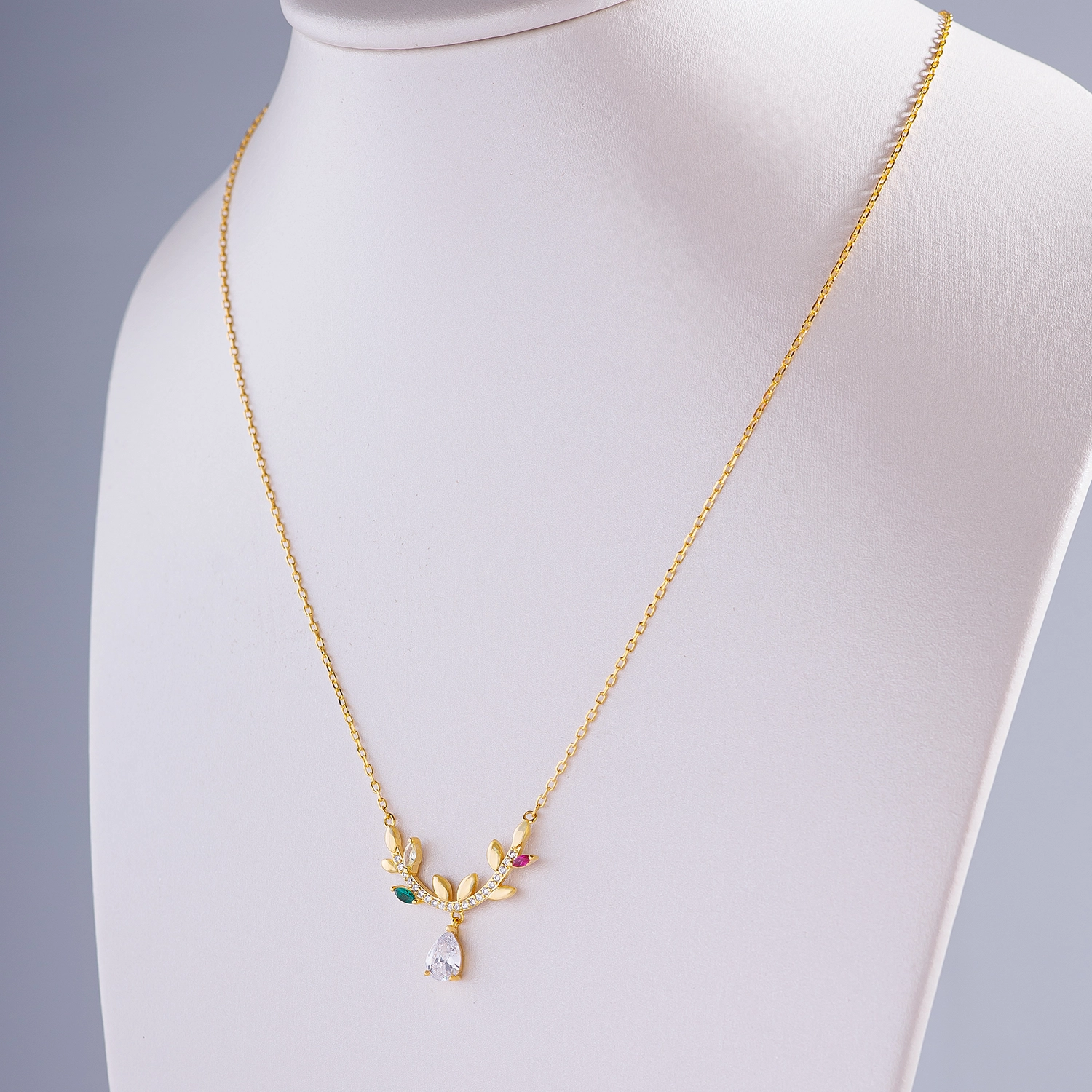 Durra Gold Plated Silver Necklace