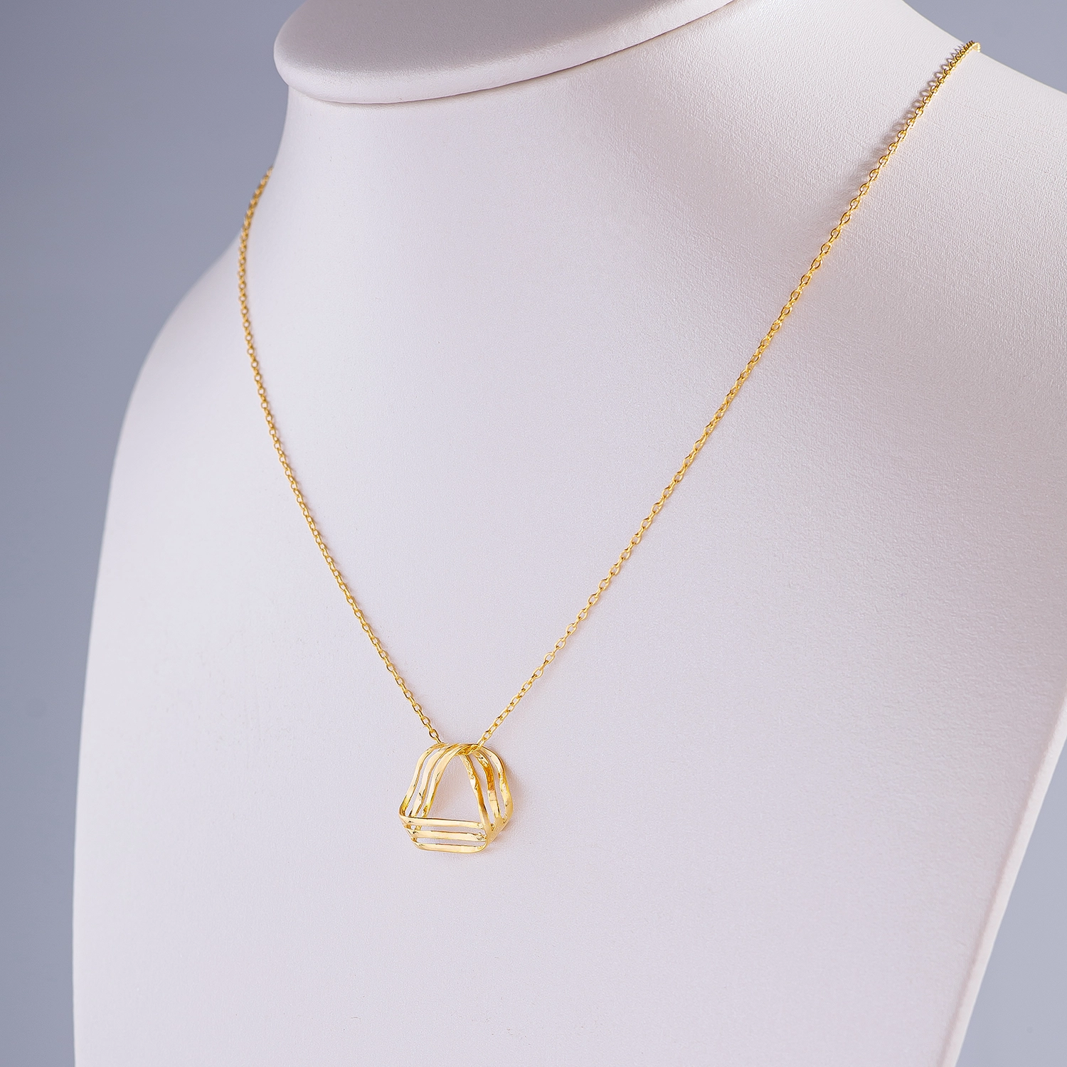 Goldy Twist Gold Plated Silver Necklace