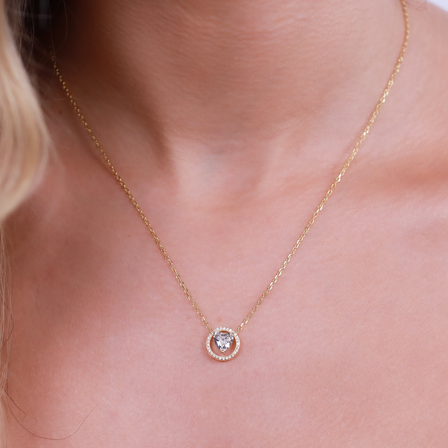 Ḥanin Gold Plated Silver Necklace