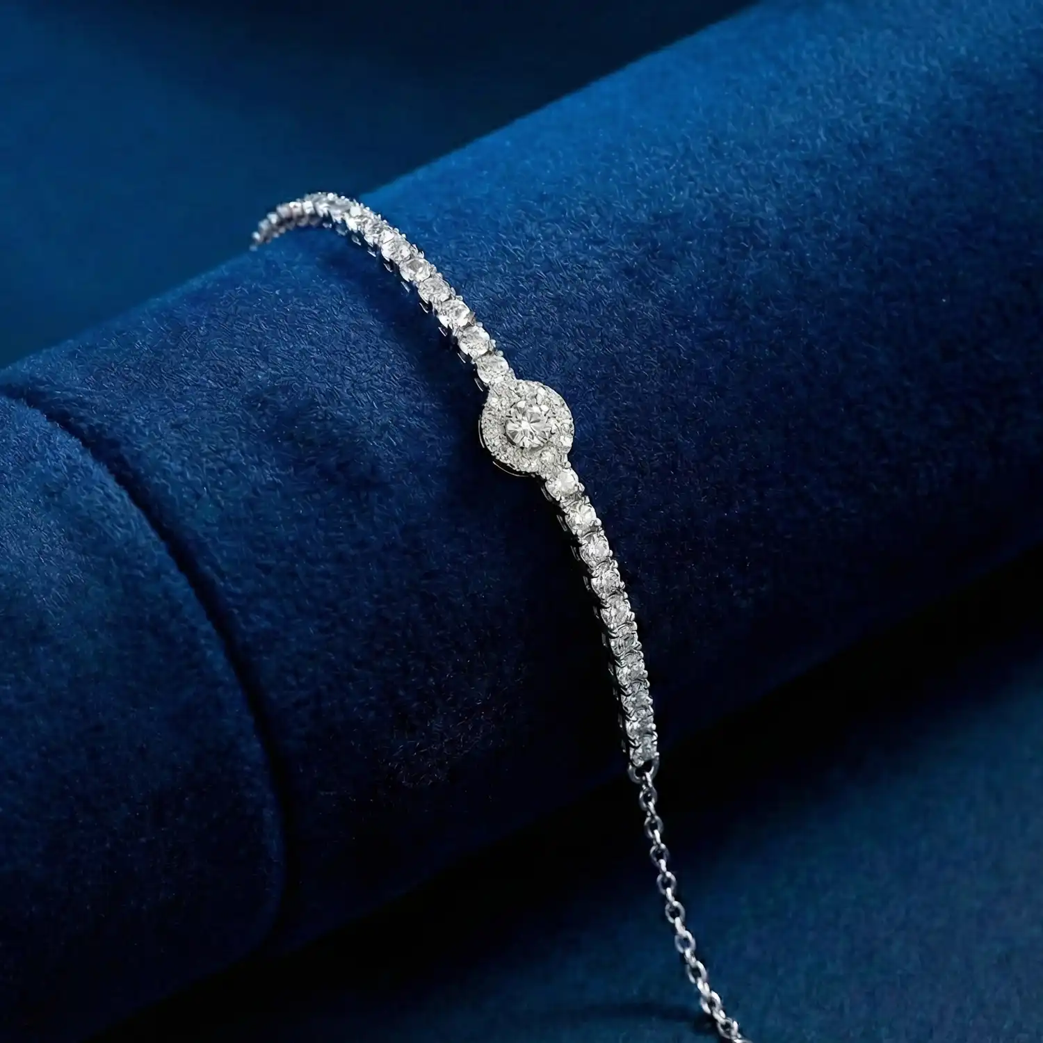 Almas Silver Tennis Bracelet