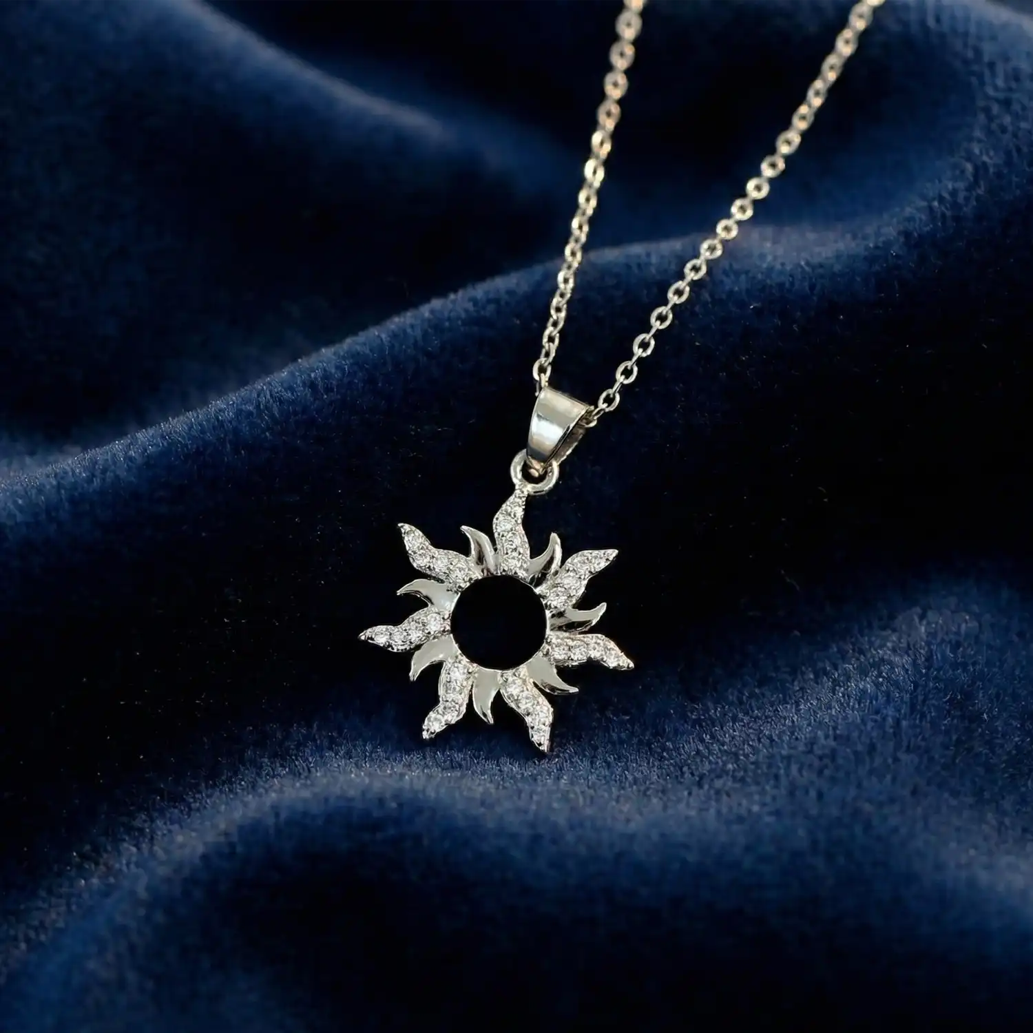 Solar Silver Necklace