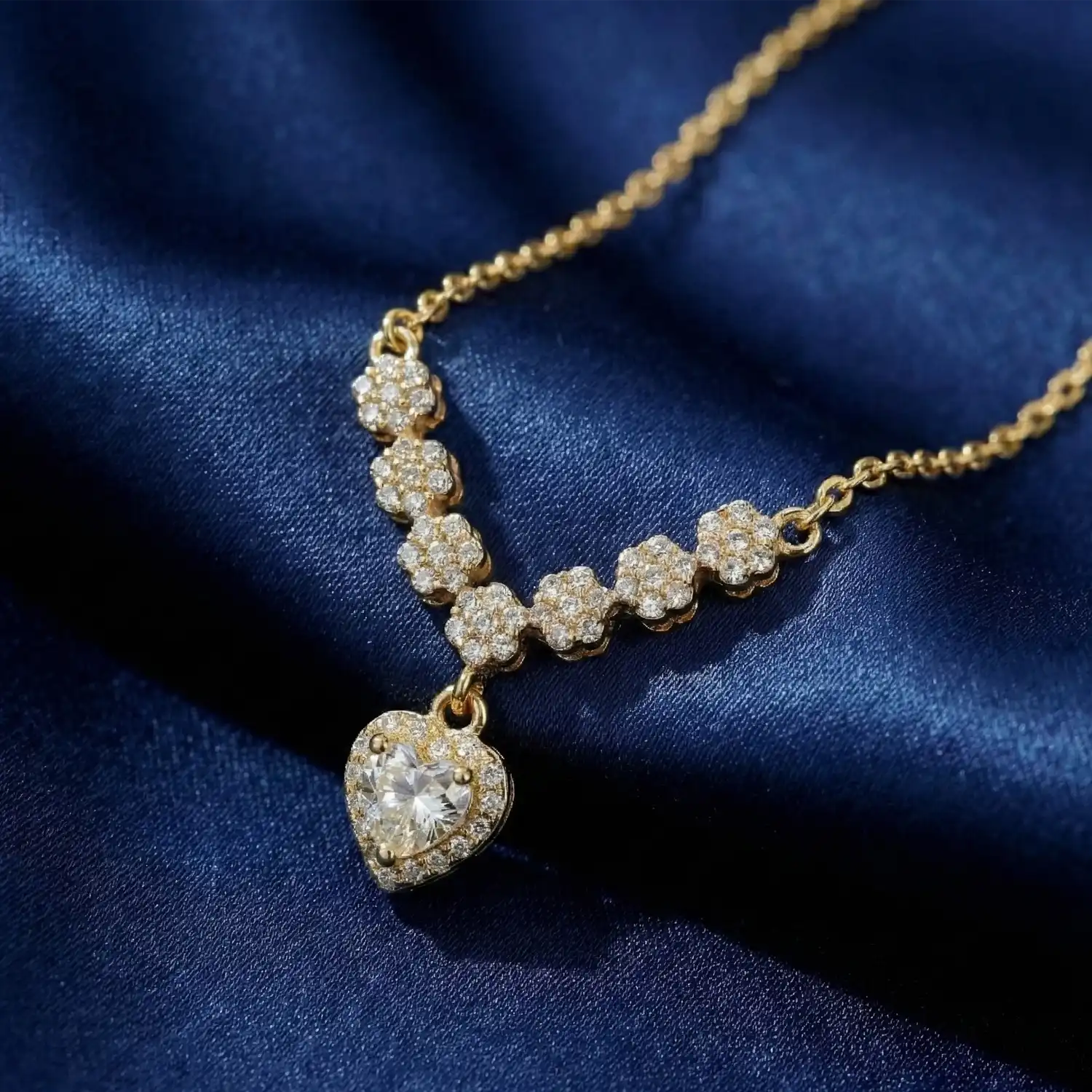 Goldy Malaky Gold Plated Silver Necklace