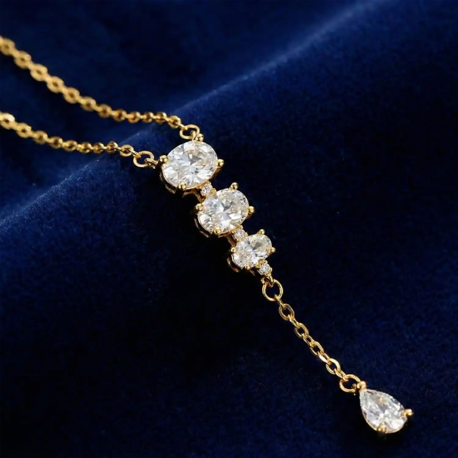Goldy Tia Gold Plated Silver Necklace