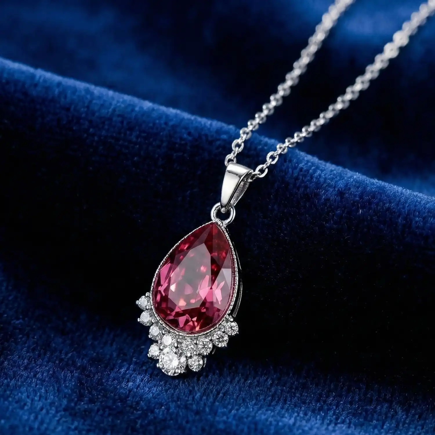 Ilse Premium Stone Silver Necklace