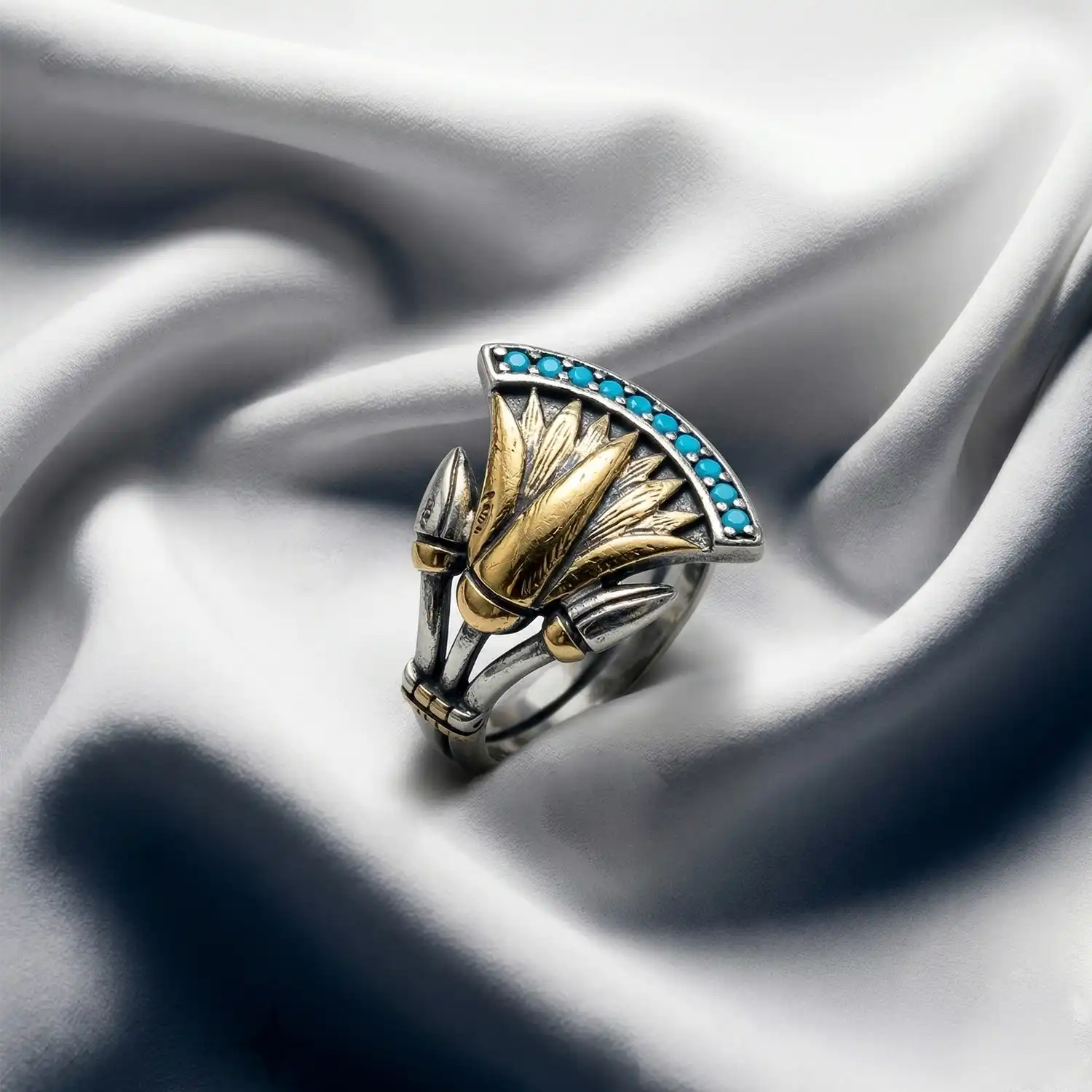 Zahia Arabic Silver Ring
